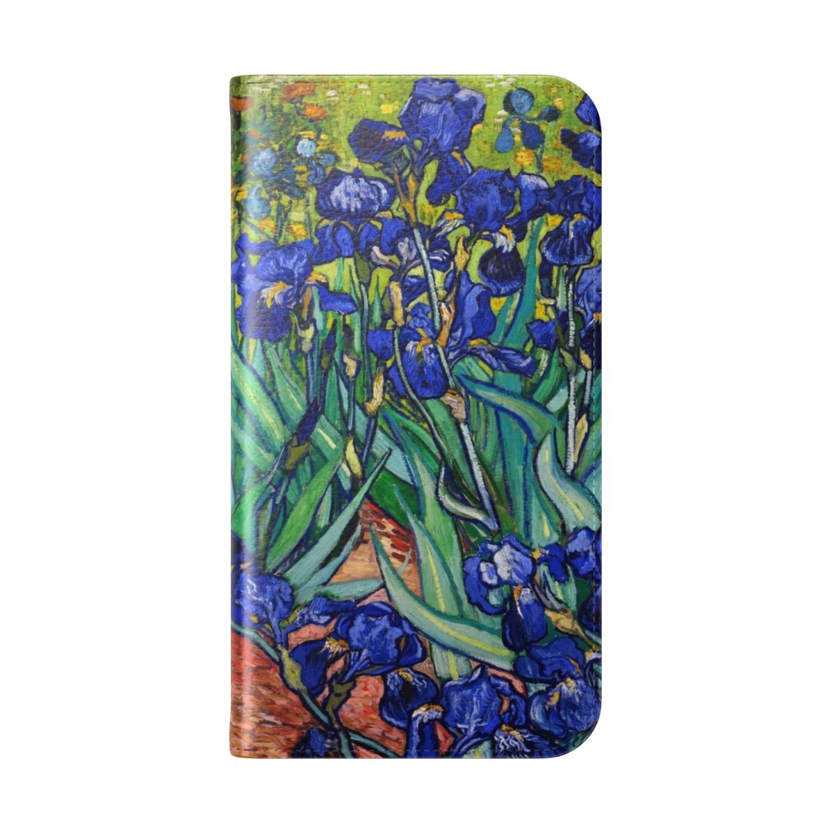 Irises phone case featuring the iconic artwork by Vincent van Gogh - Folded Back