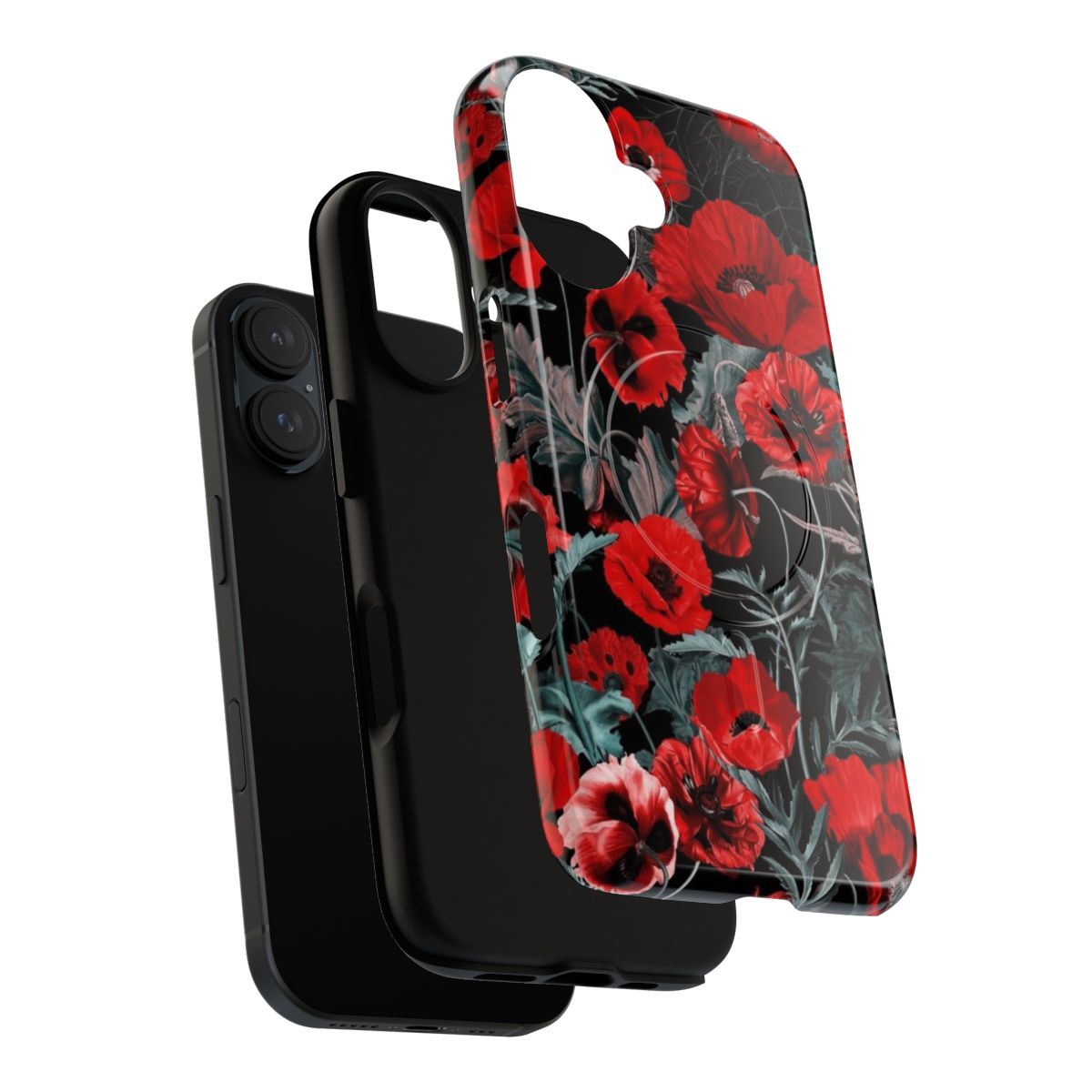 Floral garden-inspired magnetic tough phone cases - Layers