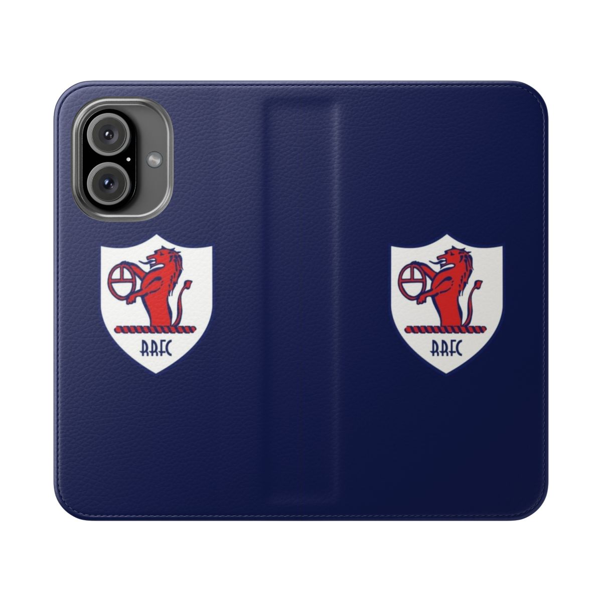 Raith Rovers-inspired phone case with the club's badge