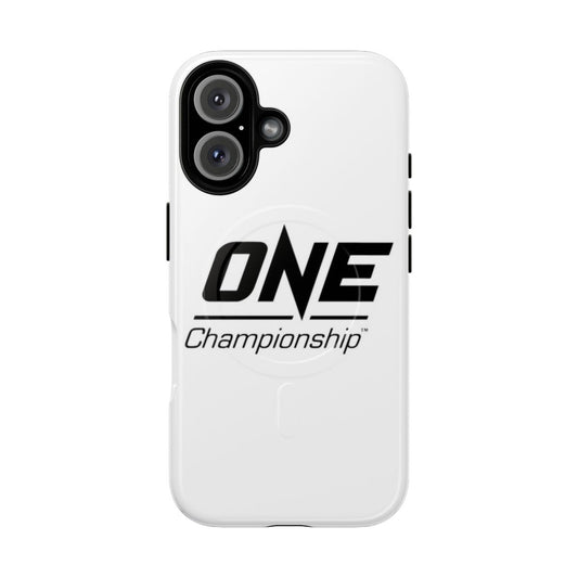 Tough magnetic phone case with martial arts design