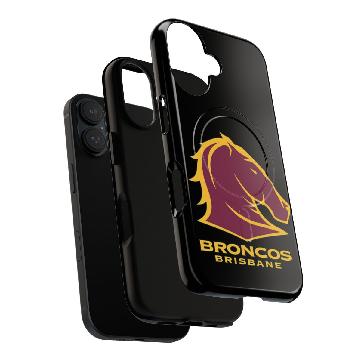 Tough magnetic phone case featuring NRL team colors and logo - Layers