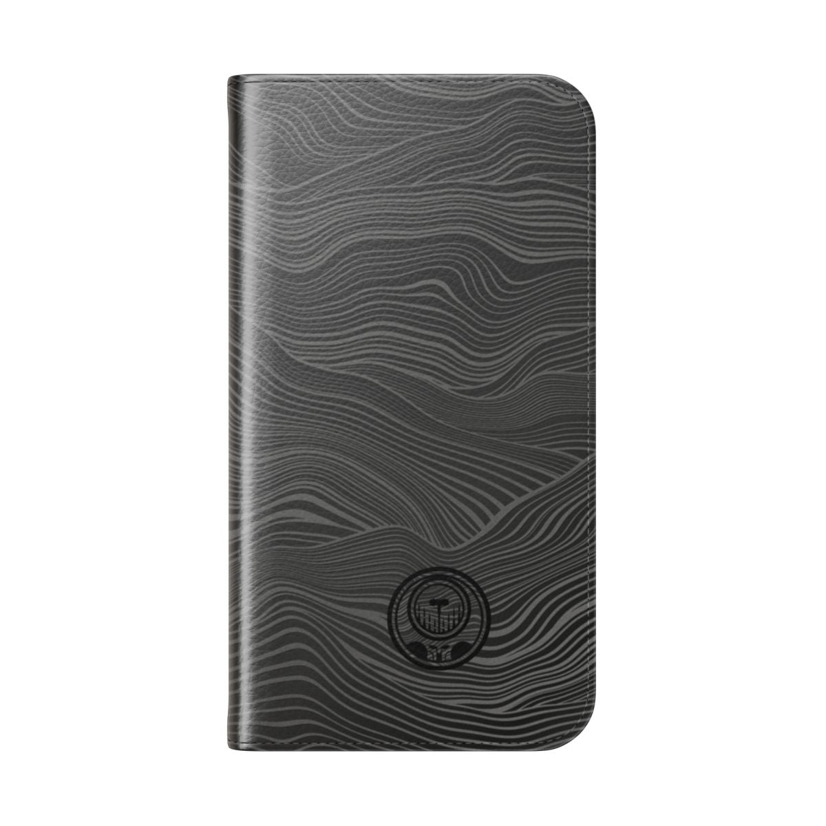 Beskar ingot inspired flip cover phone case for mobile devices - Folded Back