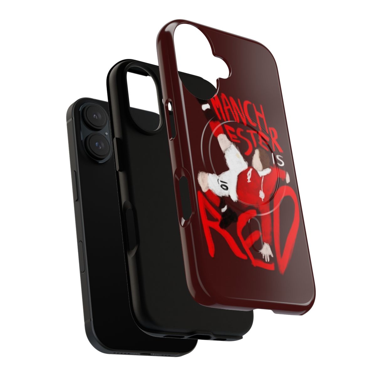 Magnetic tough phone case in Manchester United team colors - Layers