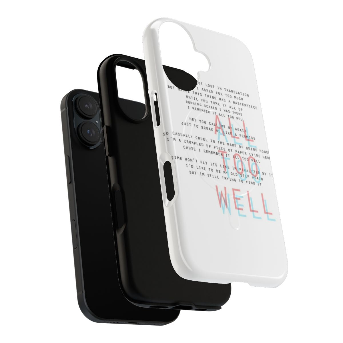 Magnetic tough phone case featuring Taylor Swift's "All Too Well" design - Layers