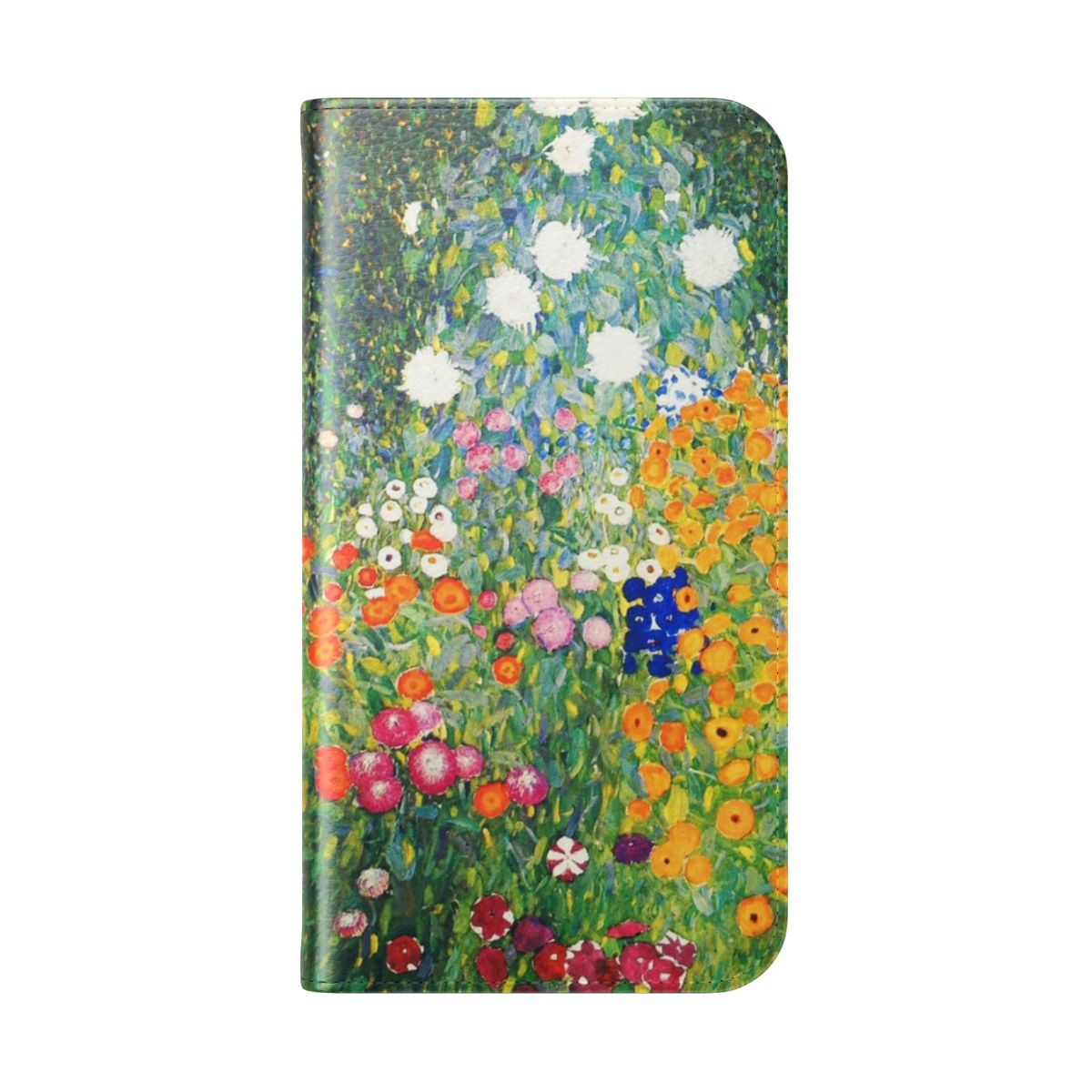 Colorful Gustav Klimt-inspired floral phone case - Folded Back