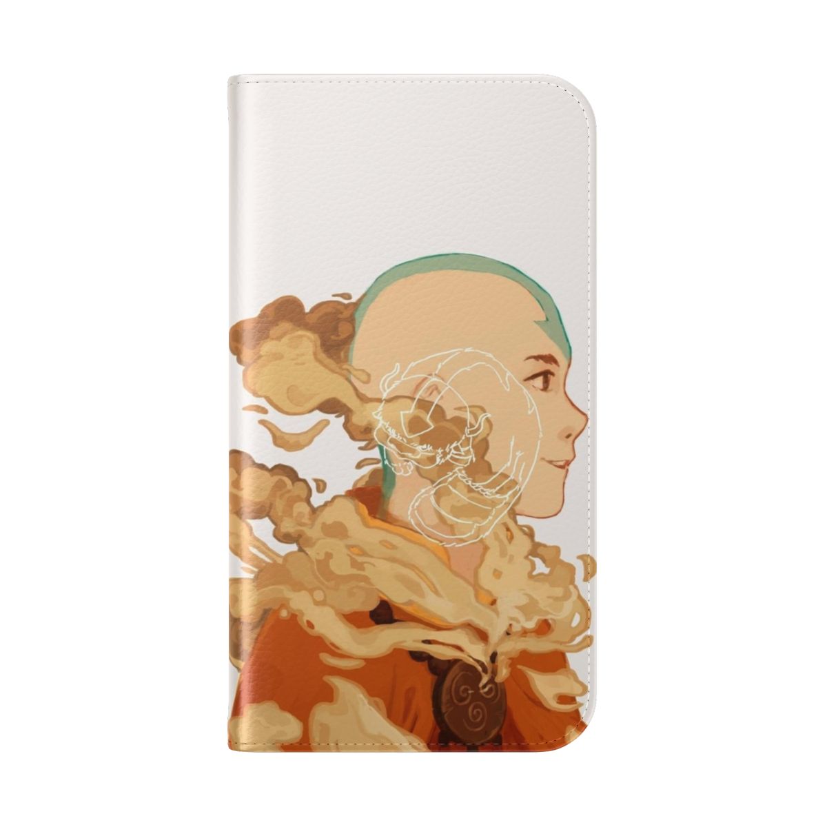 Aang from Avatar: The Last Airbender on a flip phone case - Folded Back