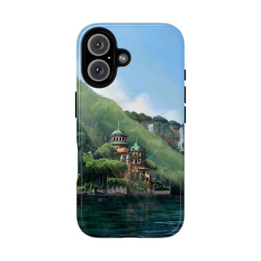 A phone case featuring a stunning landscape of Naboo, the planet from the Star Wars universe.