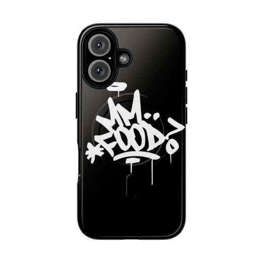 Magnetic tough phone case with MF DOOM-inspired design