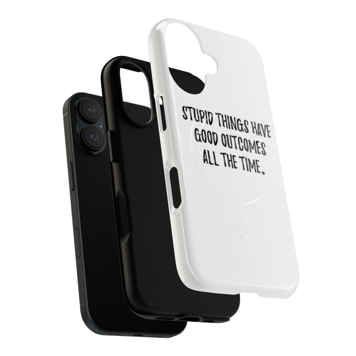 Magnetic tough phone case with Outer Banks inspired quotes and design - Layers