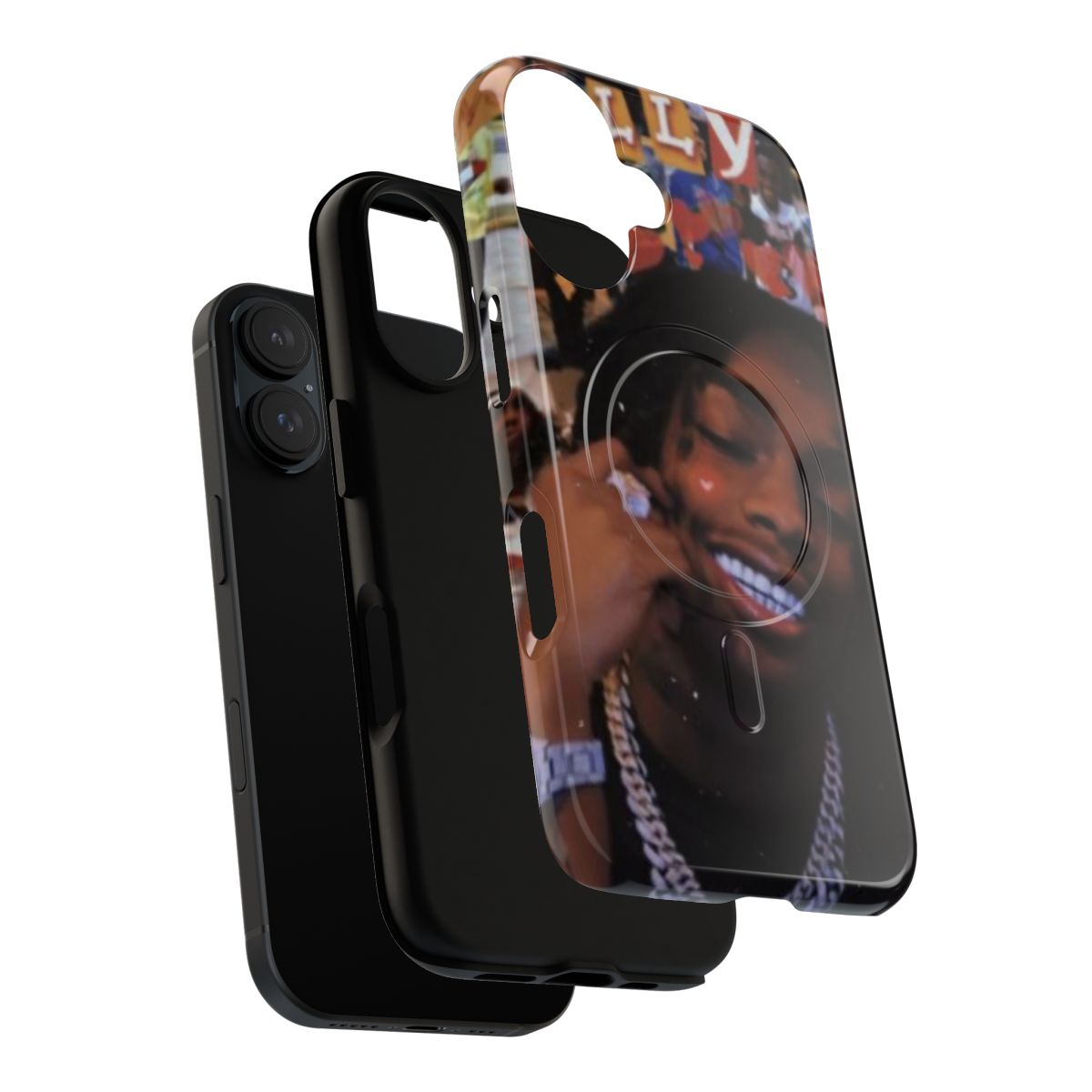 Custom YNW Melly-inspired magnetic tough phone case - Layers