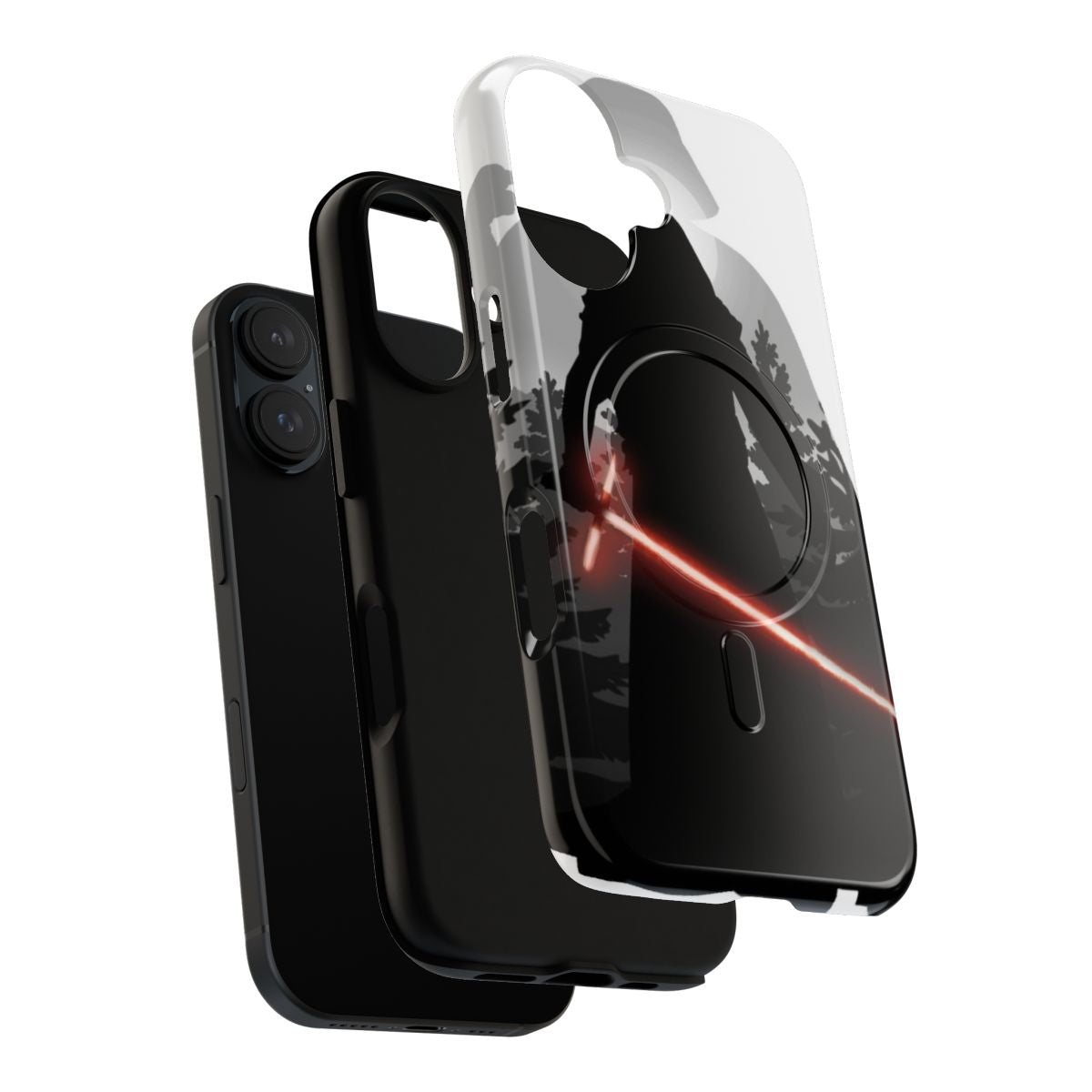 Magnetic tough phone case with a Star Wars-inspired design - Layers