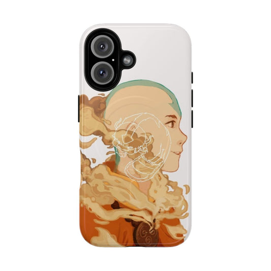 Magnetic phone case featuring Aang, the main character from Avatar: The Last Airbender