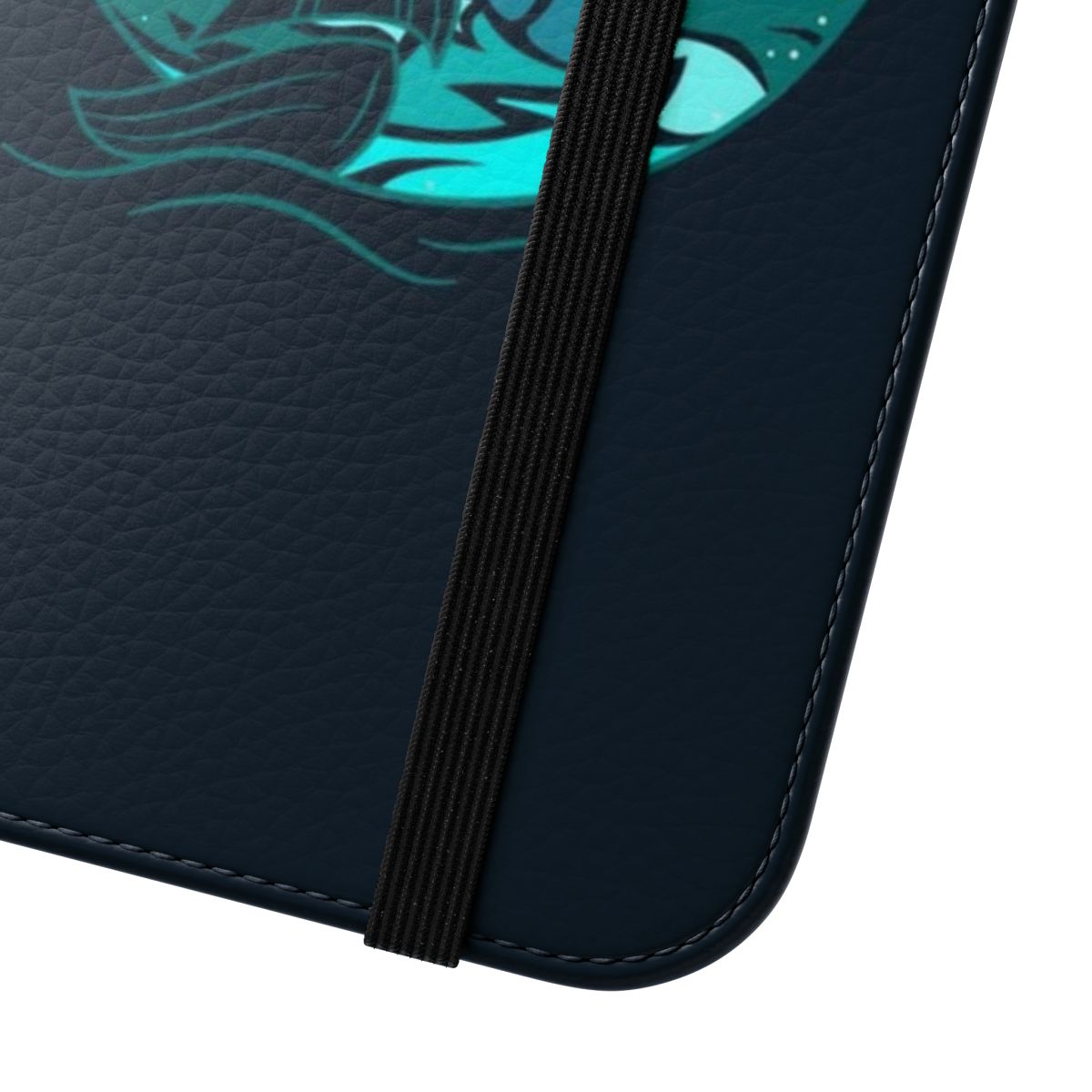 Minimalist flip cover phone case with a lighthouse, sea, and boat design for nature enthusiasts - Close Up