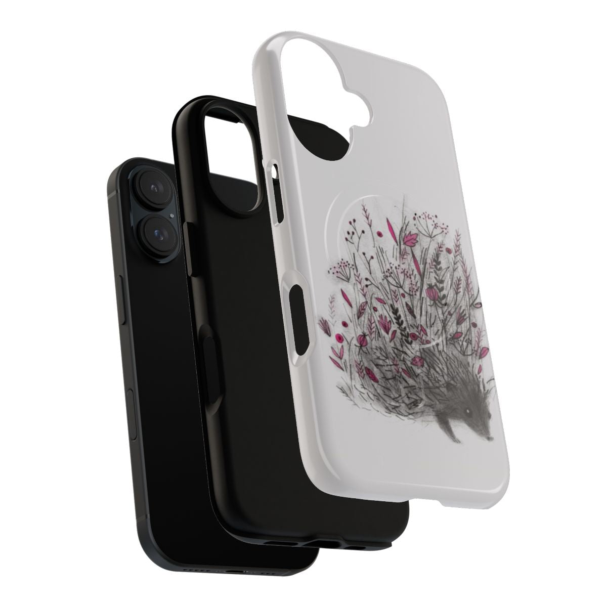 Hedgehog phone case with magnetic tough protection - Layers