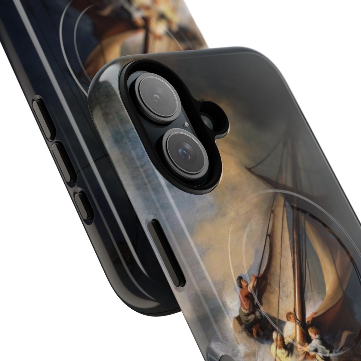 Magnetic tough phone case featuring Rembrandt's masterpiece "The Storm on the Sea of Galilee" - Detail