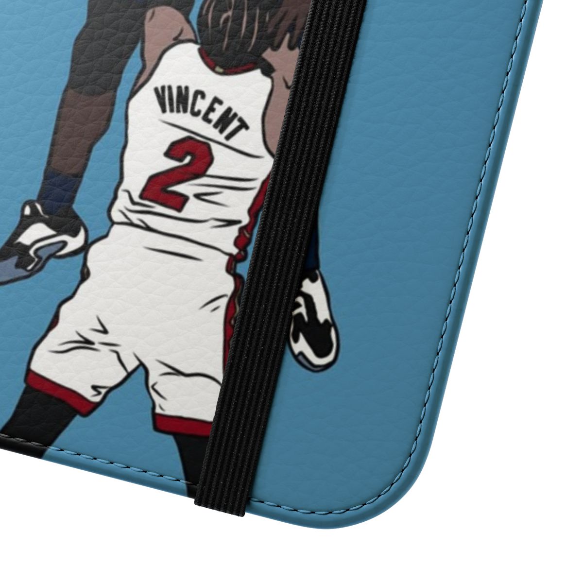 Basketball phone case featuring Anthony Edwards' famous dunk over Gabe Vincent - Close Up