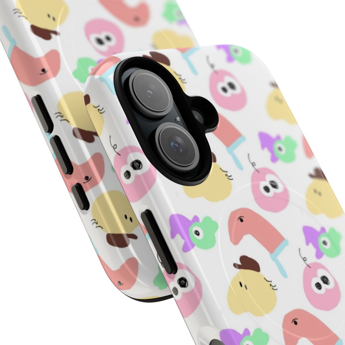 Minimalist phone case with a Smiling Friends inspired design - Detail