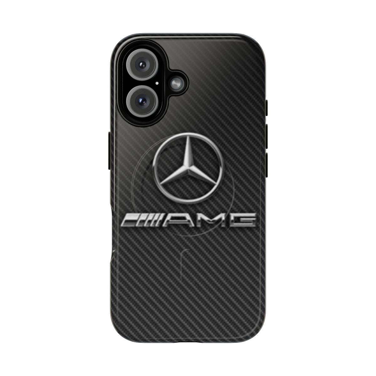 Tough magnetic phone case with Mercedes AMG logo