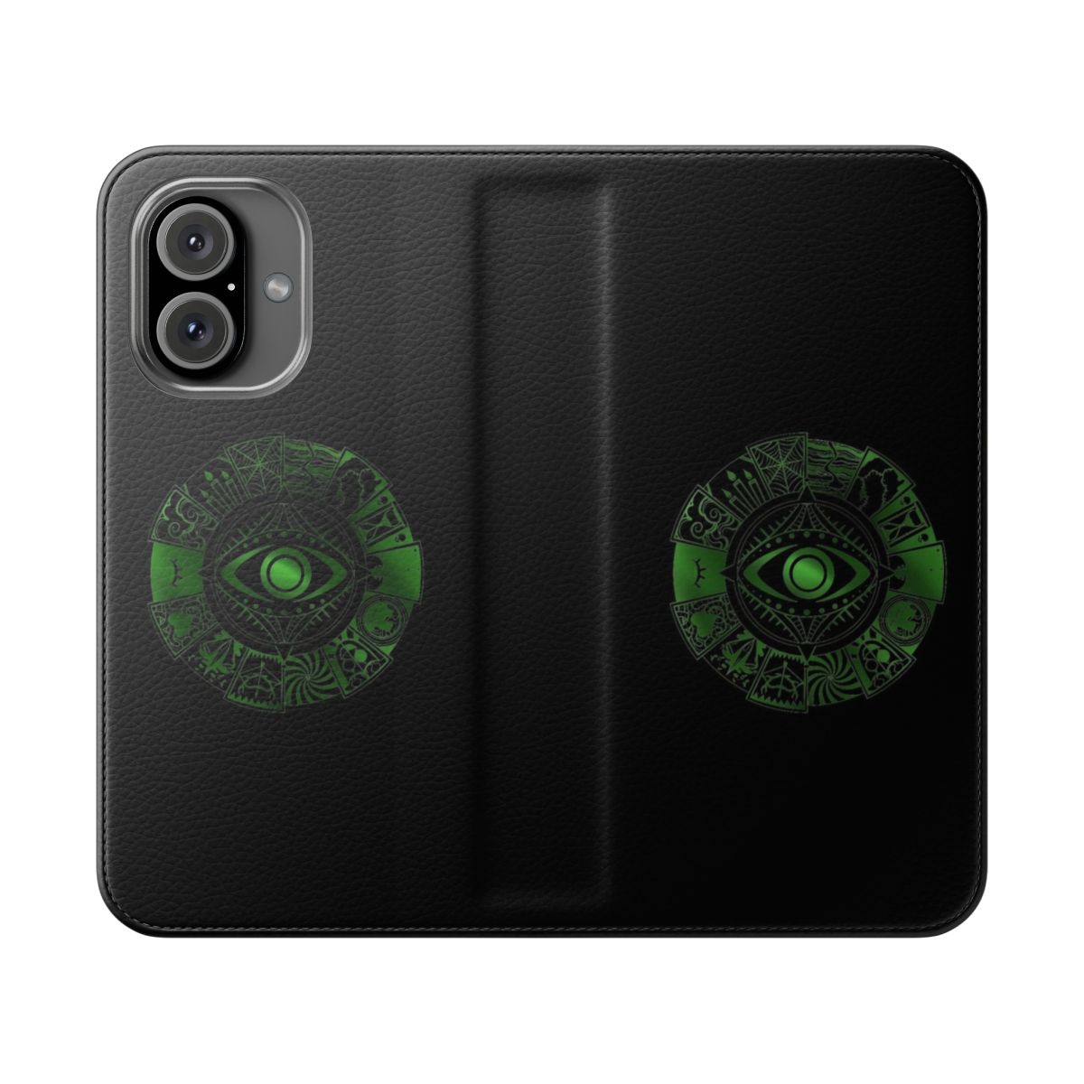 Wheel flip phone case with a distinctive wheel pattern design