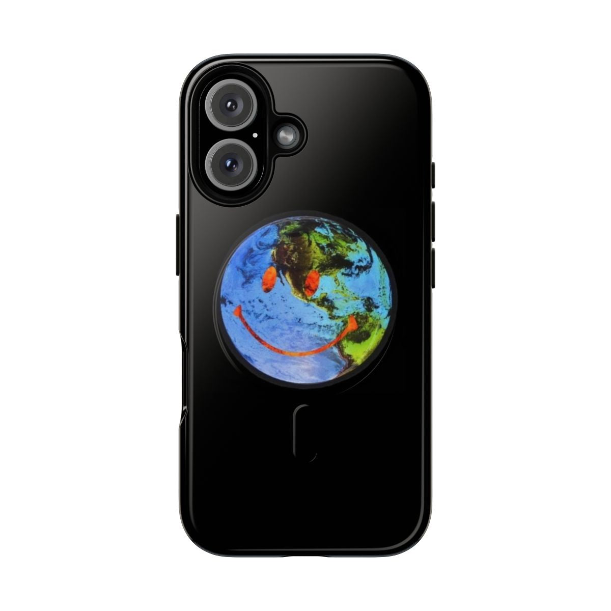 Astroworld-inspired smiling globe magnetic tough phone case