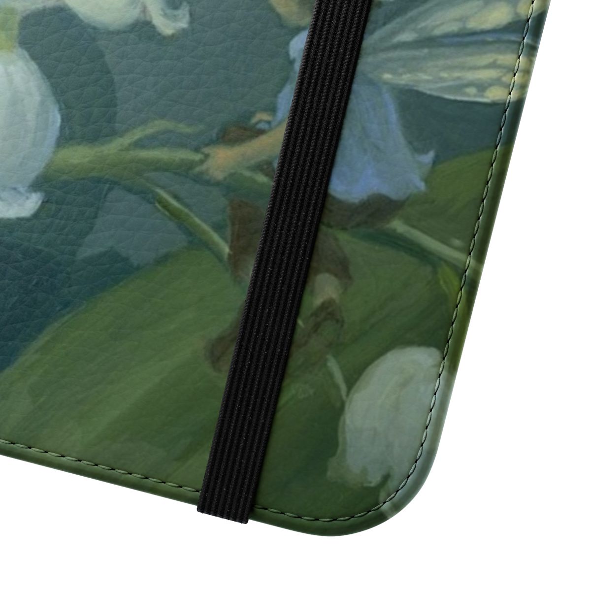 Lily of the valley flower phone case with a whimsical, fantasy-inspired design - Close Up