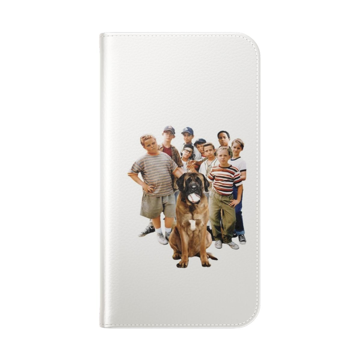 Phone case with The Sandlot movie characters and logo - Folded Back