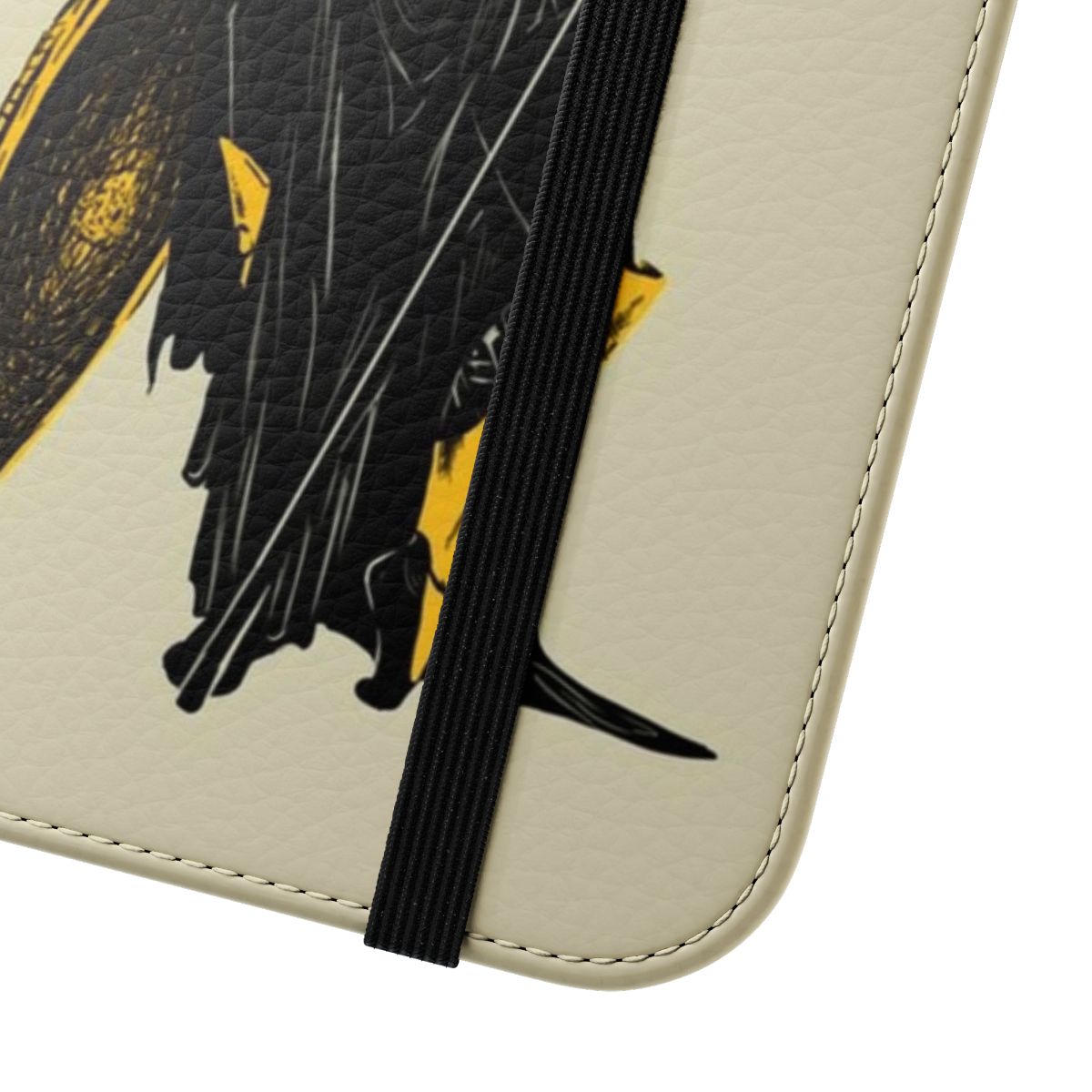 Athena Silhouette Minimalist Phone Case with Owl Design - Close Up