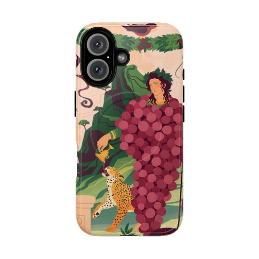 Pompeiian-inspired Bacchus magnetic tough phone case featuring ancient Roman mythology