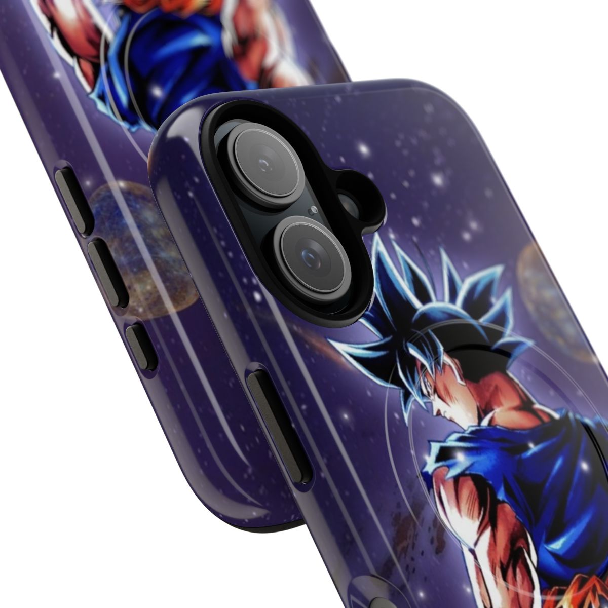 Goku Ultra Instinct Inspired Magnetic Tough Phone Case - Detail