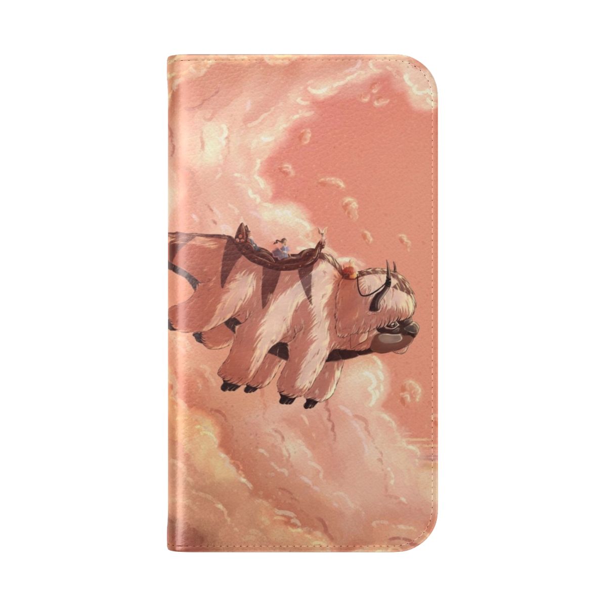 Appa-themed flip cover phone case inspired by the beloved animated series Avatar: The Last Airbender - Folded Back