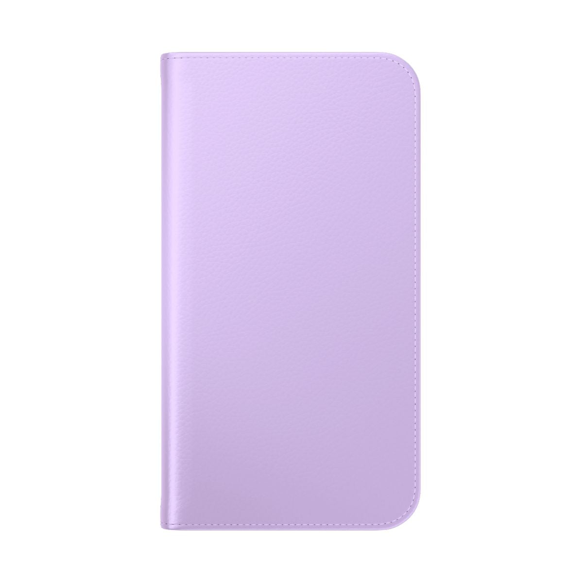 Pale lilac solid color flip cover phone case - Folded Back