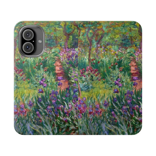 Phone case featuring Claude Monet's "The Artist's Garden at Giverny" painting