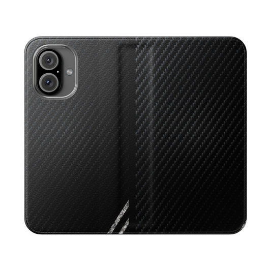 Sleek carbon fiber-inspired phone case cover