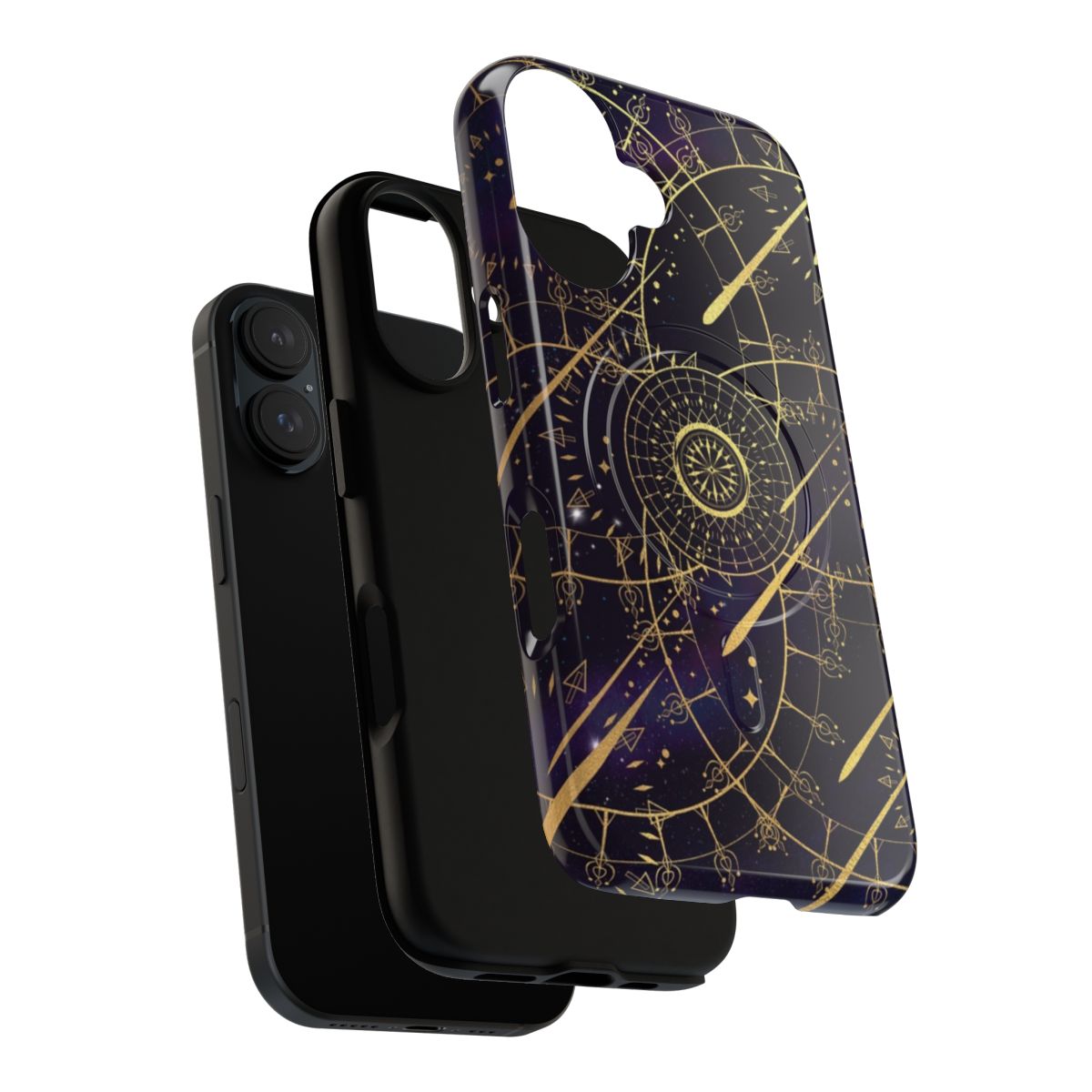 Vibrant and detailed phone case featuring Astrologian-inspired celestial and galaxy artwork from Final Fantasy XIV - Layers