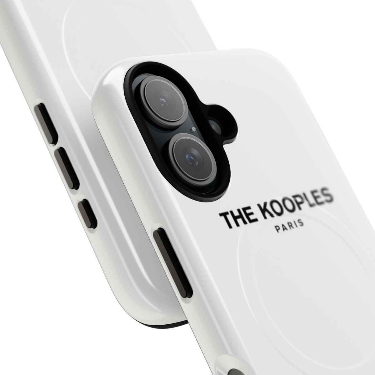 Sleek and durable phone cases with magnetic closure, inspired by the French brand The Kooples - Detail