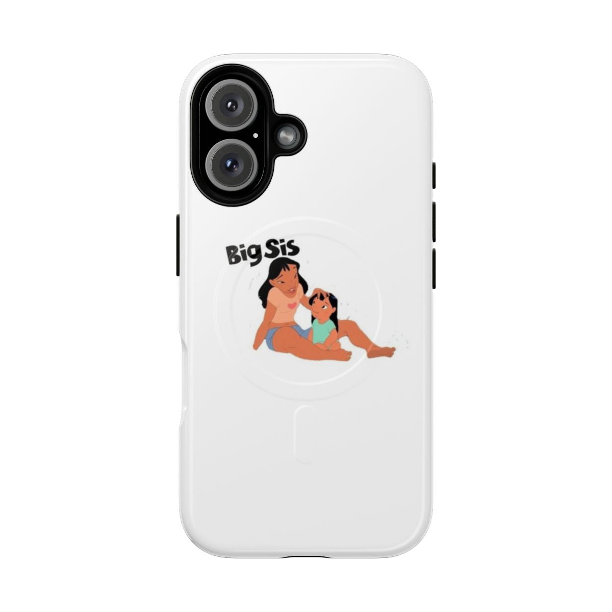 Lively Lilo and Stitch phone case with a magnetic closure and tough protection