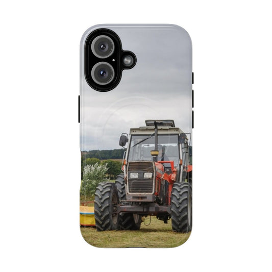 Massey 390T tractor phone case with a durable, countryside design