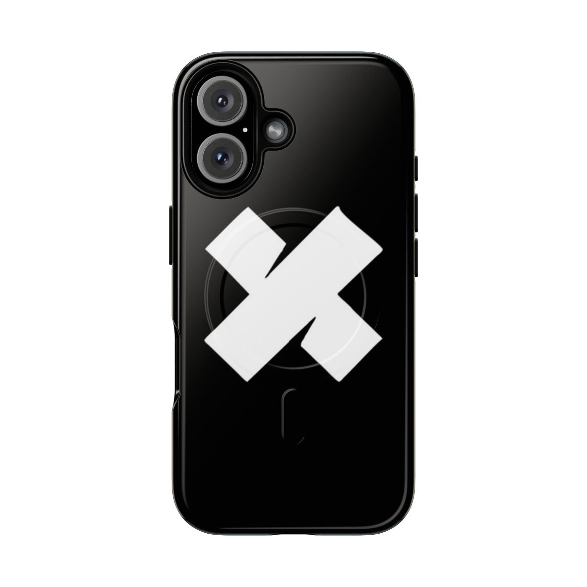 Magnetic tough phone case featuring Sam and Colby's logo