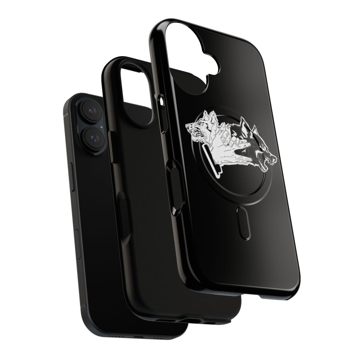 Magnetic tough phone case featuring divine dogs from the anime Jujutsu Kaisen - Layers