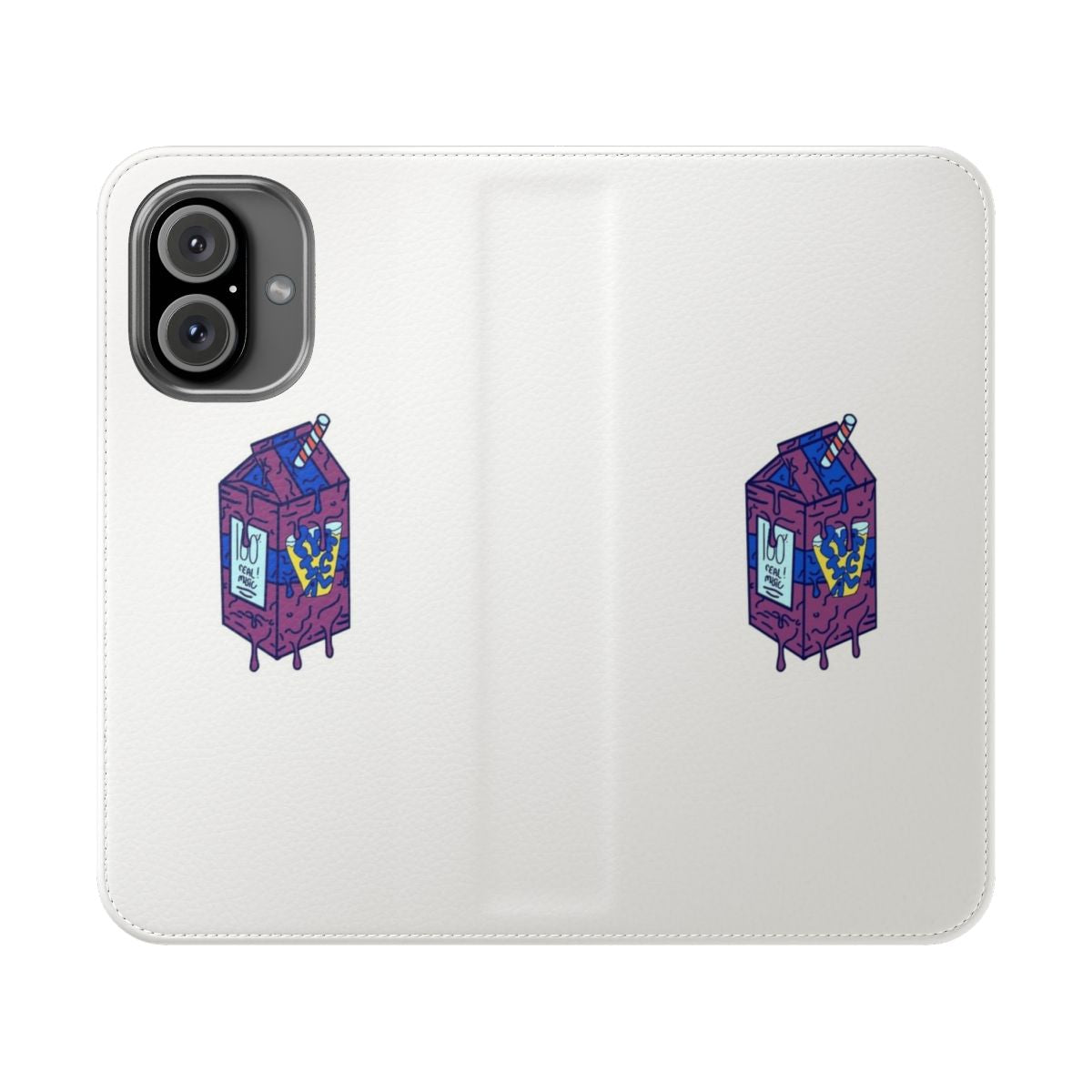 Drippy, melted-look phone case with a lyrical lemonade-inspired design