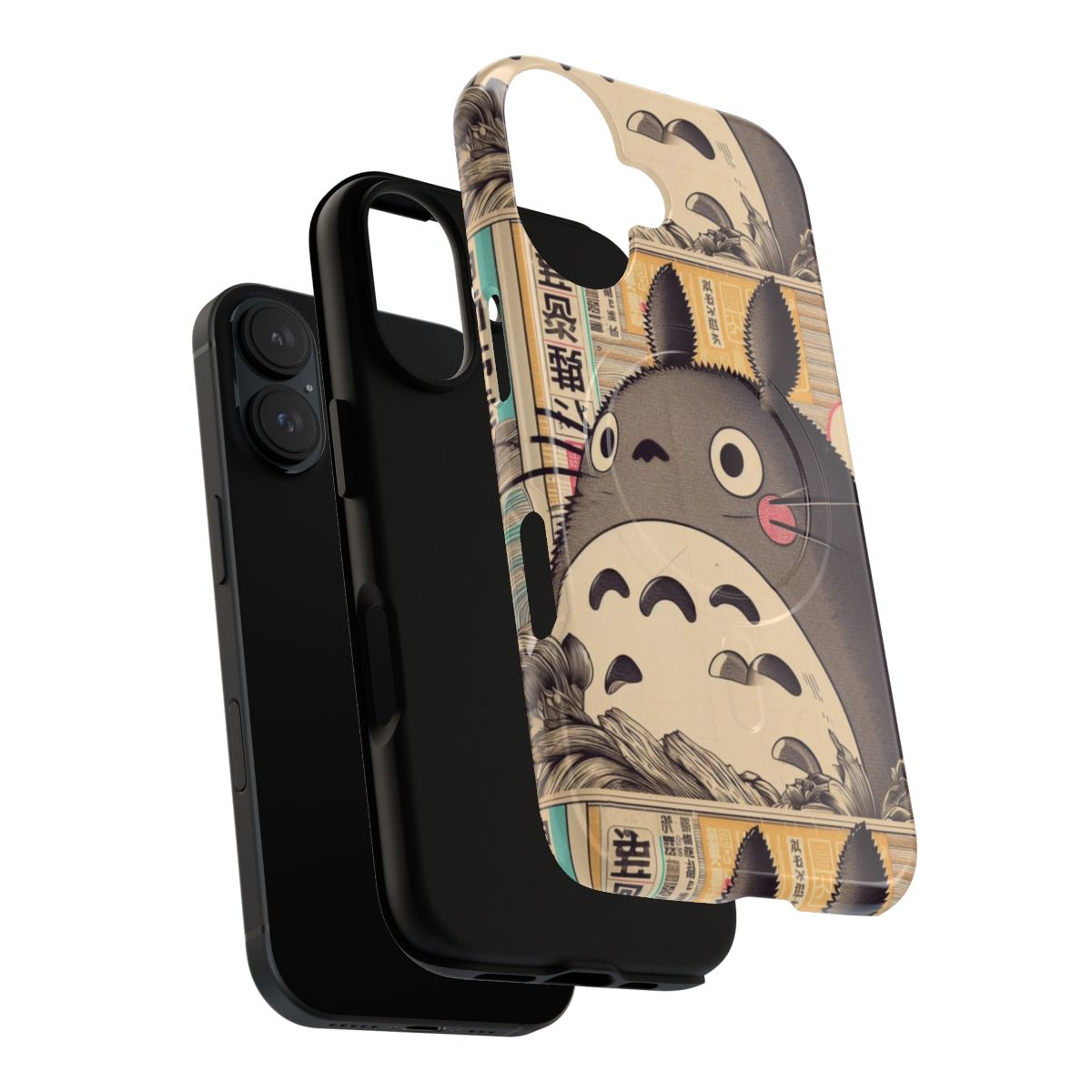 Vintage-style Japanese poster design with iconic character on a durable magnetic phone case - Layers