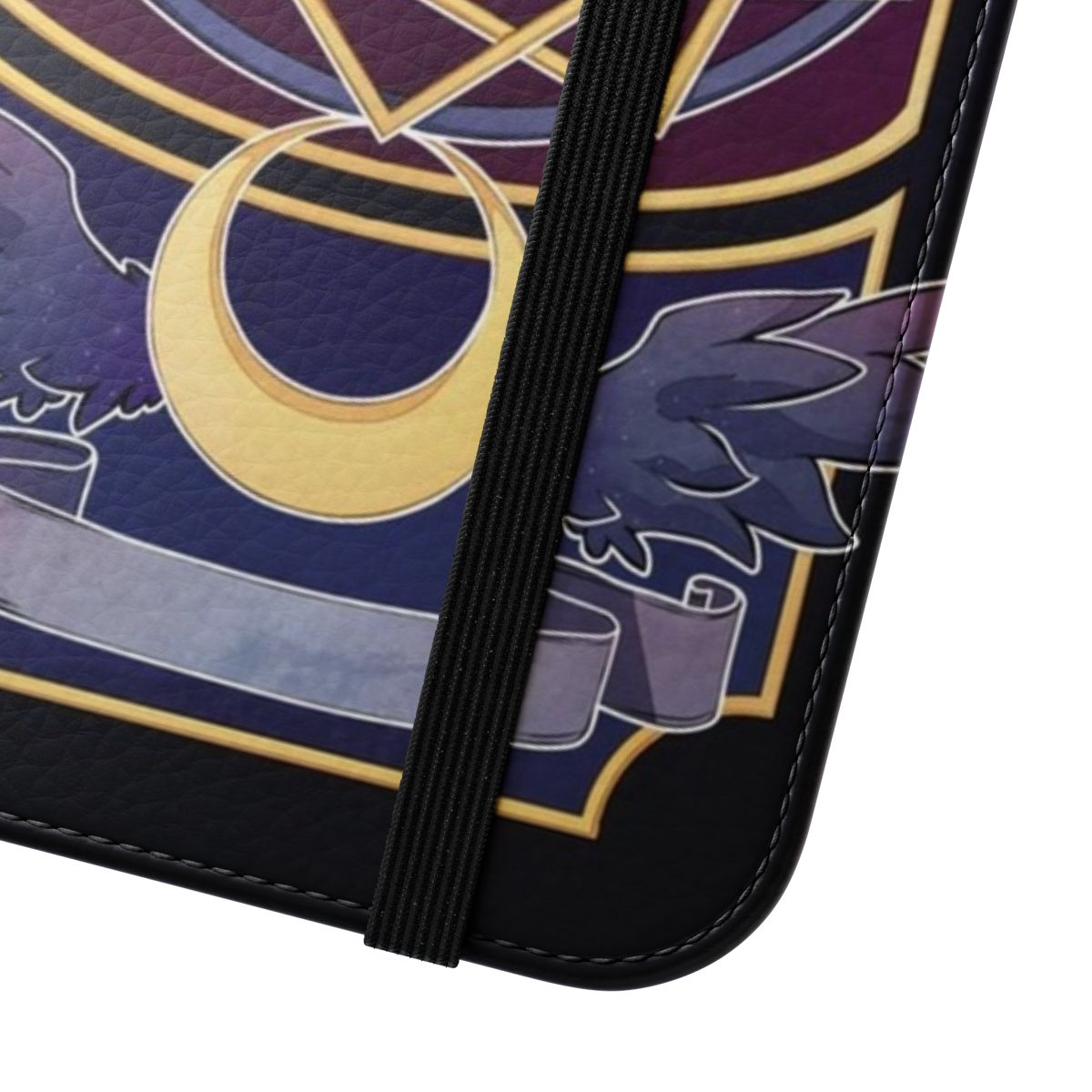 Flip cover phone case with Cardcaptor Sakura's magical spell circle design - Close Up