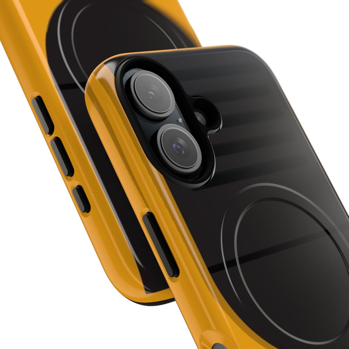 Firewatch-inspired magnetic tough phone case with walkie talkie design - Detail