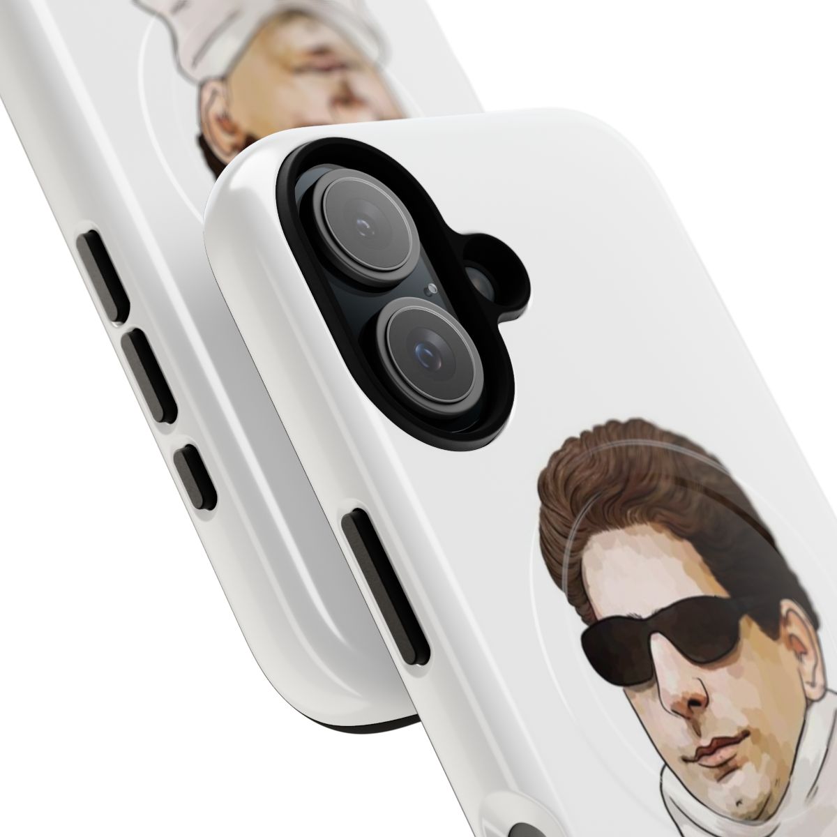 Sopranos-inspired phone case featuring Christopher Moltisanti character - Detail