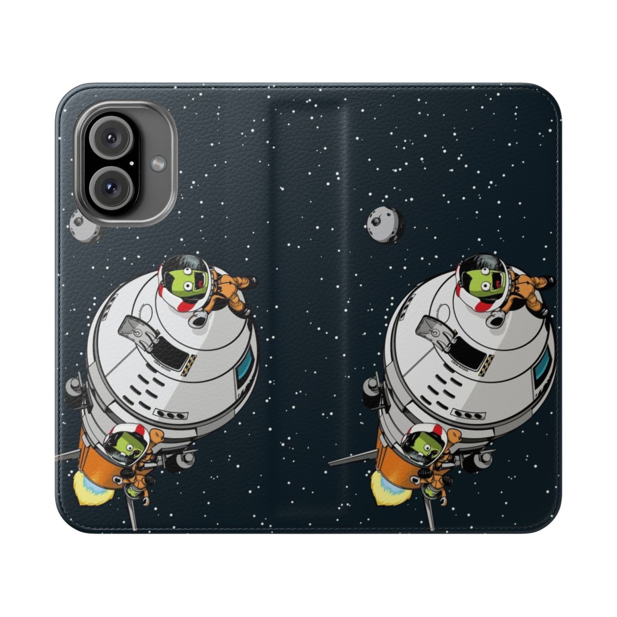 Galactic Exploration Flip Cover Phone Case for Smartphones