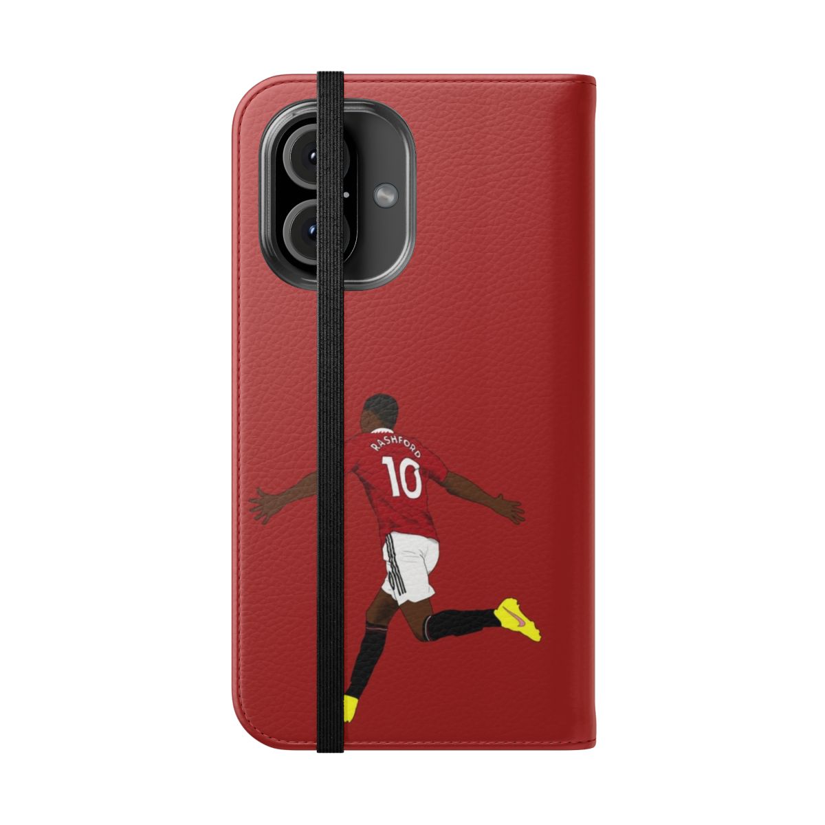 Manchester United Footballer Marcus Rashford Minimalist Phone Case - Folded Front