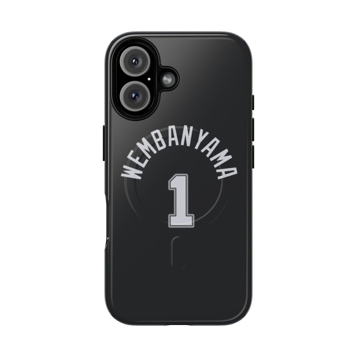 Durable phone case with Victor Wembanyama and San Antonio Spurs graphics