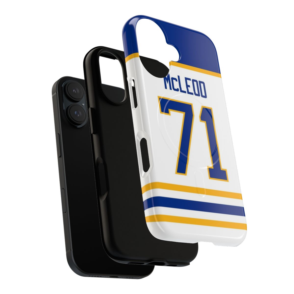 Tough Magnetic Phone Case featuring a Buffalo Sabres jersey design - Layers