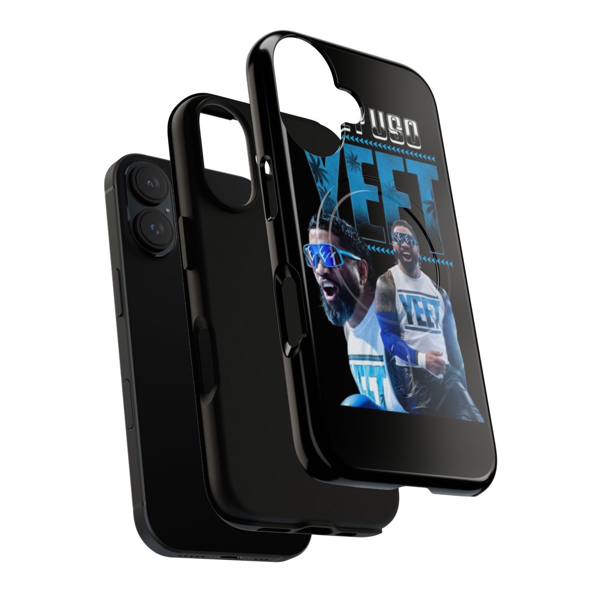 Vintage-style phone case featuring Jey Uso, a WWE wrestler from The Usos team - Layers