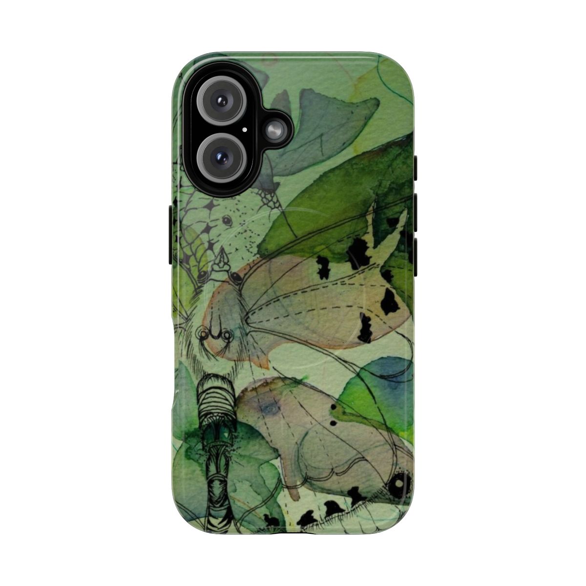 Fairy grunge butterfly mesh artwork poster on a tough magnetic phone case